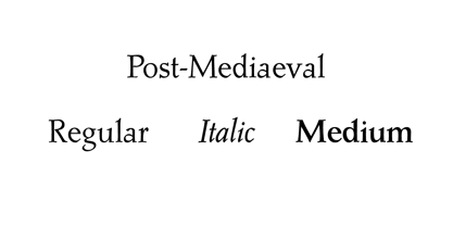 Post-Mediaeval Fuente Póster 3